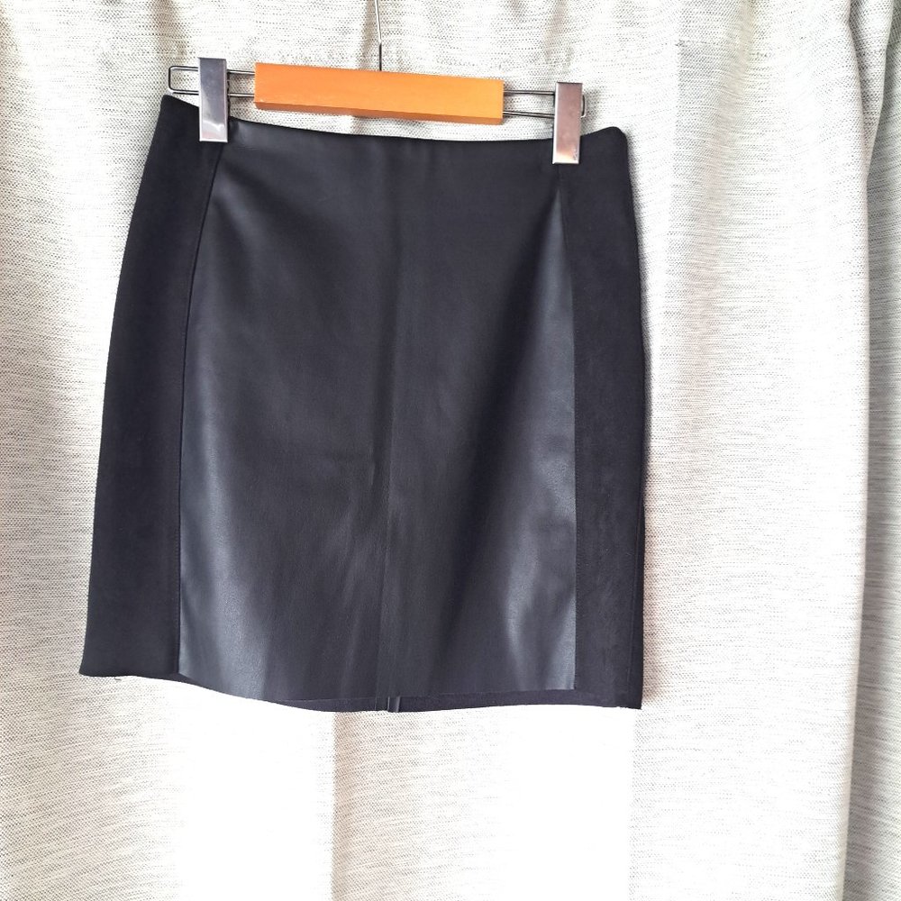 Faux leather skirt